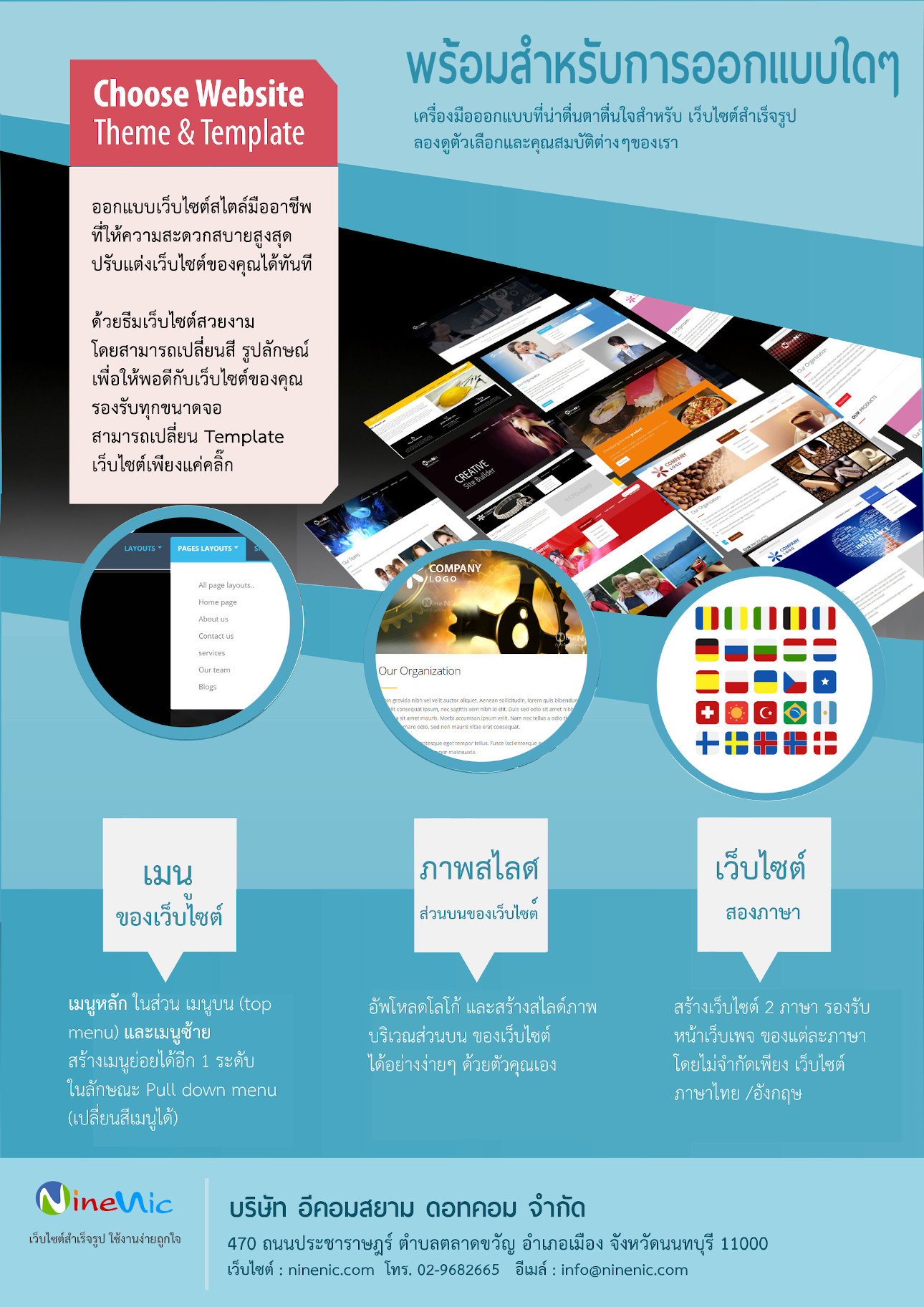  โบรชัวร์ เว็บไซต์สำเร็จรูป NineNIC page 6