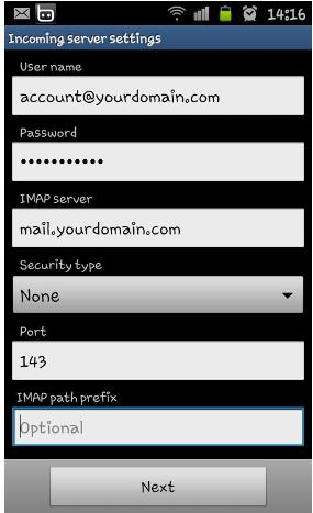 วิธีการตั้งค่าอีเมล์บนเครื่องโทรศัพท์มือถือระบบ Android-3 แนะนำโดย thailandwebhost.com web hosting ไทย