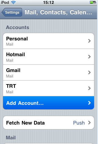 email setting สำหรับใช้งาน iPhone แนะนำโดย thailandwebhost web hosting